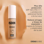 Base de Maquillaje Isdin Coverage  2.0 Beige Spf50+ 30 Gr | Isdin