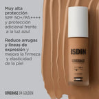 Base de Maquillaje Isdin Coverage 4.0 Golden Spf50+ 30 Gr