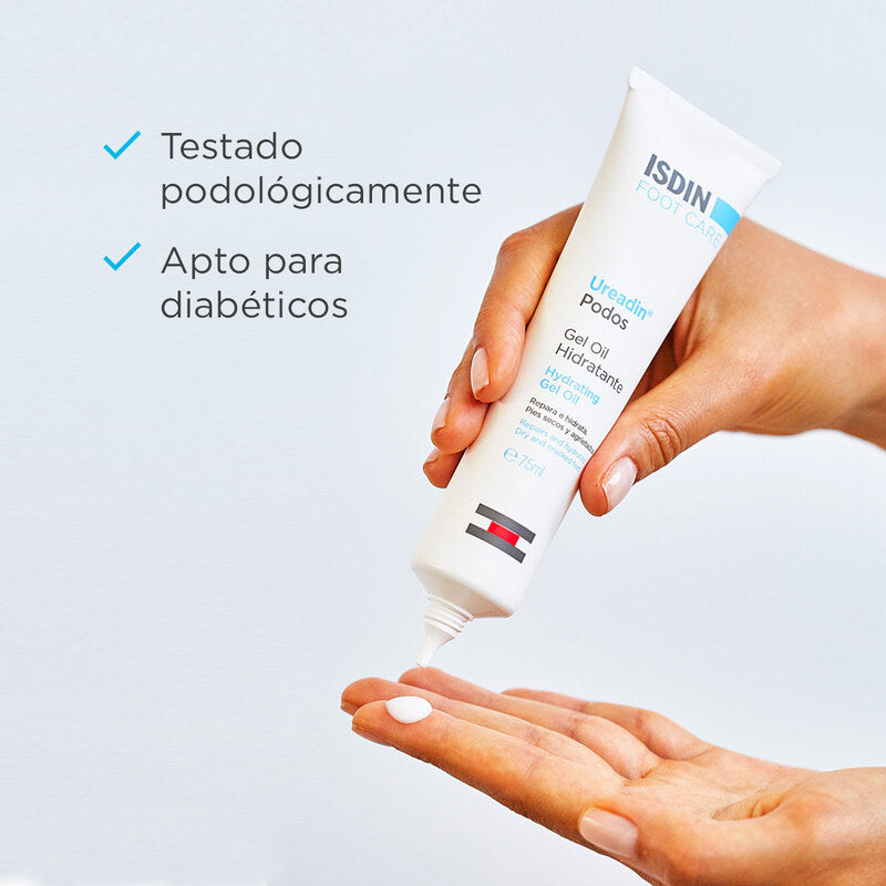 ISDIN UREADIN PODOS GEL OIL 75 ml - Elimina asperezas del talón y de la planta del pie.