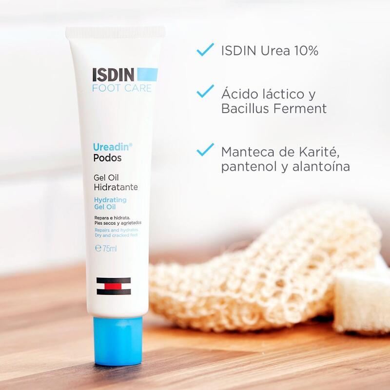 ISDIN UREADIN PODOS GEL OIL 75 ml - Elimina asperezas del talón y de la planta del pie.