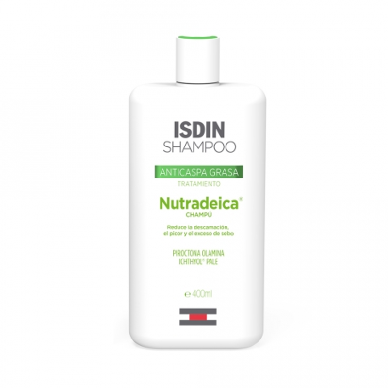 ISDIN NUTRADEICA ANTICASPA GRASA  200ml - Shampoo que reduce la descamación, el picor y el exceso de sebo
