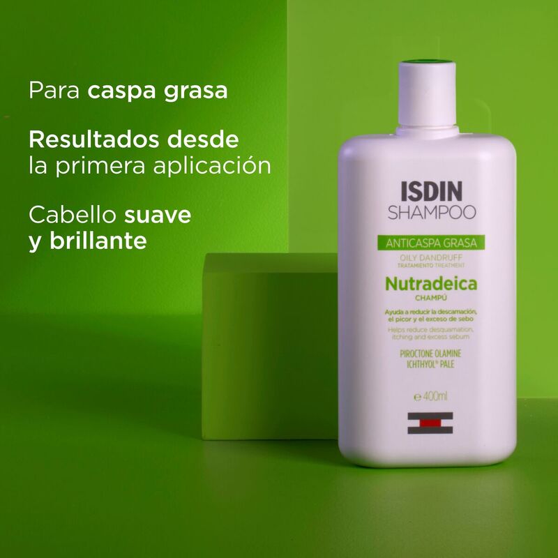 ISDIN NUTRADEICA ANTICASPA GRASA  200ml - Shampoo que reduce la descamación, el picor y el exceso de sebo