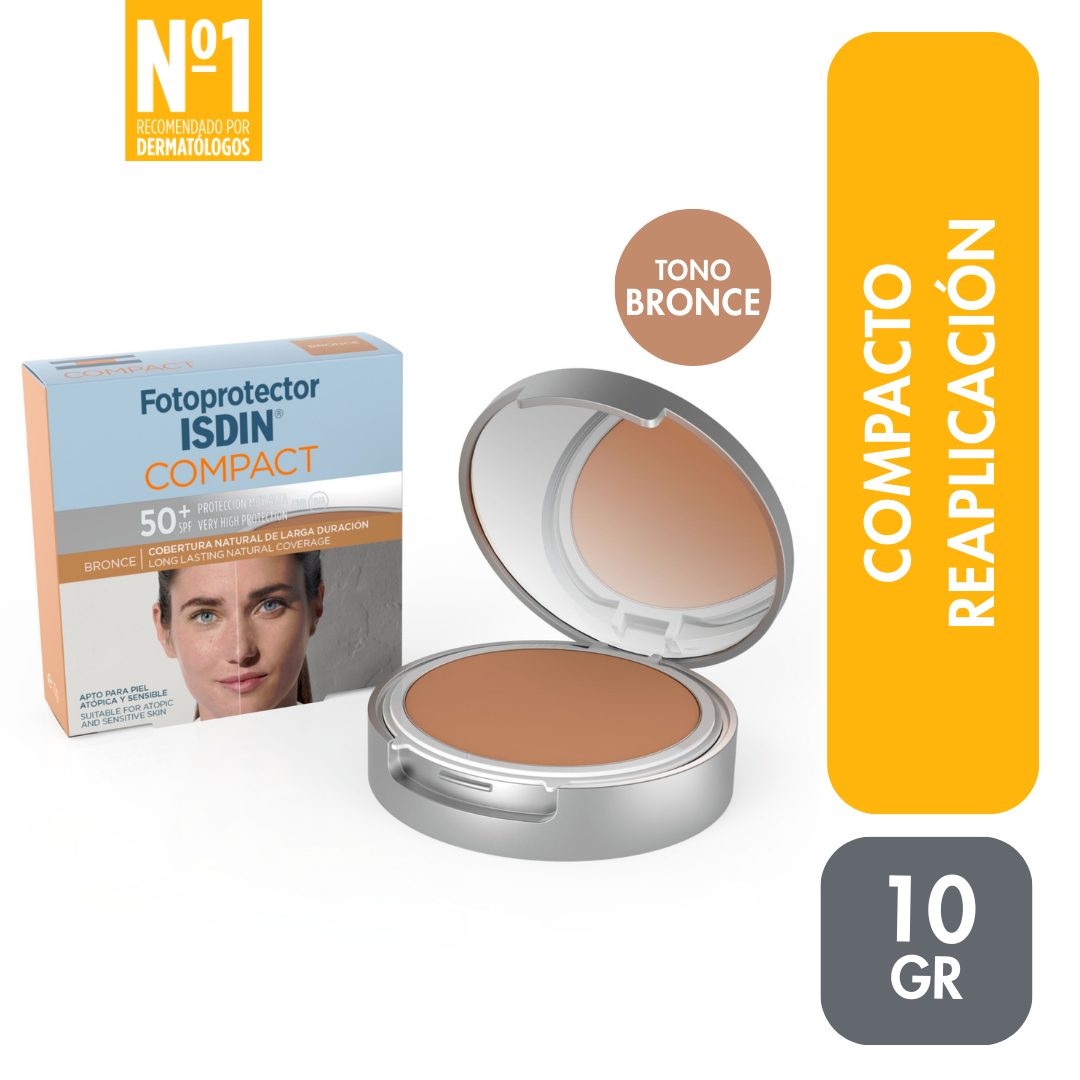 Isdin Fotoprotector Compact Bronze SPF50 10g - Bloqueador