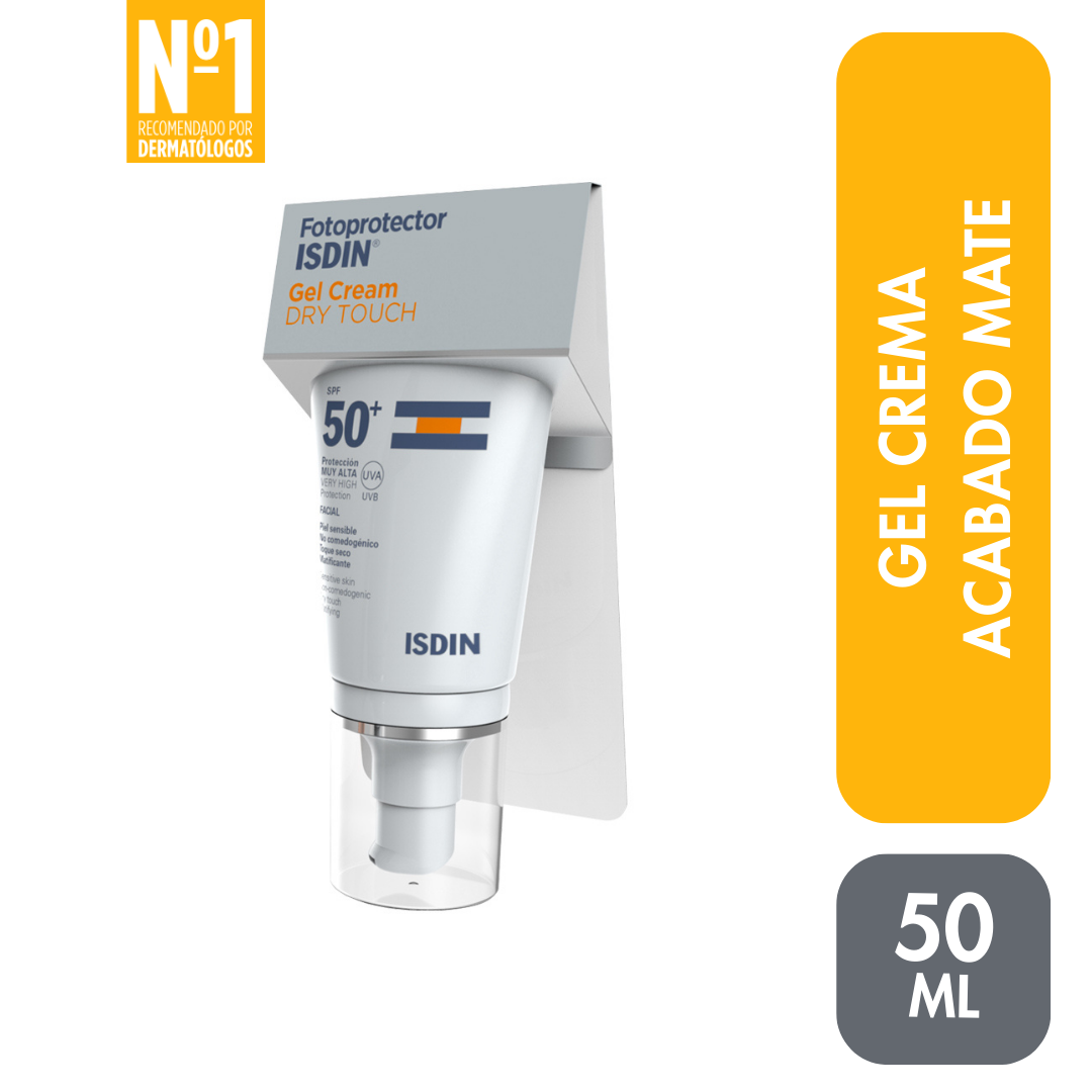 Fotoprotector Facial Piel Grasa Gel Cream Dry touch SPF 50+ 50ml - Bloqueador