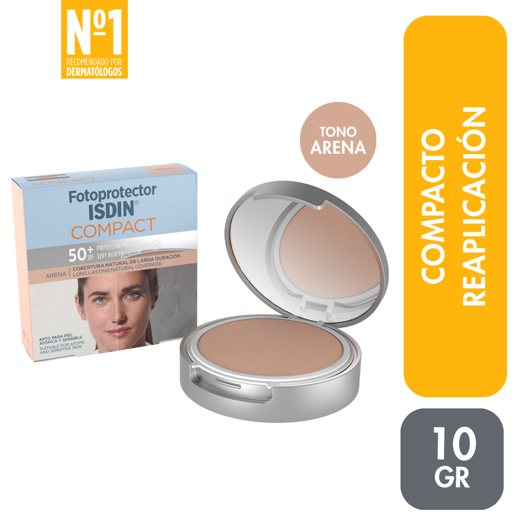 Isdin Fotoprotector Compact ARENA SPF50 10g - Bloqueador