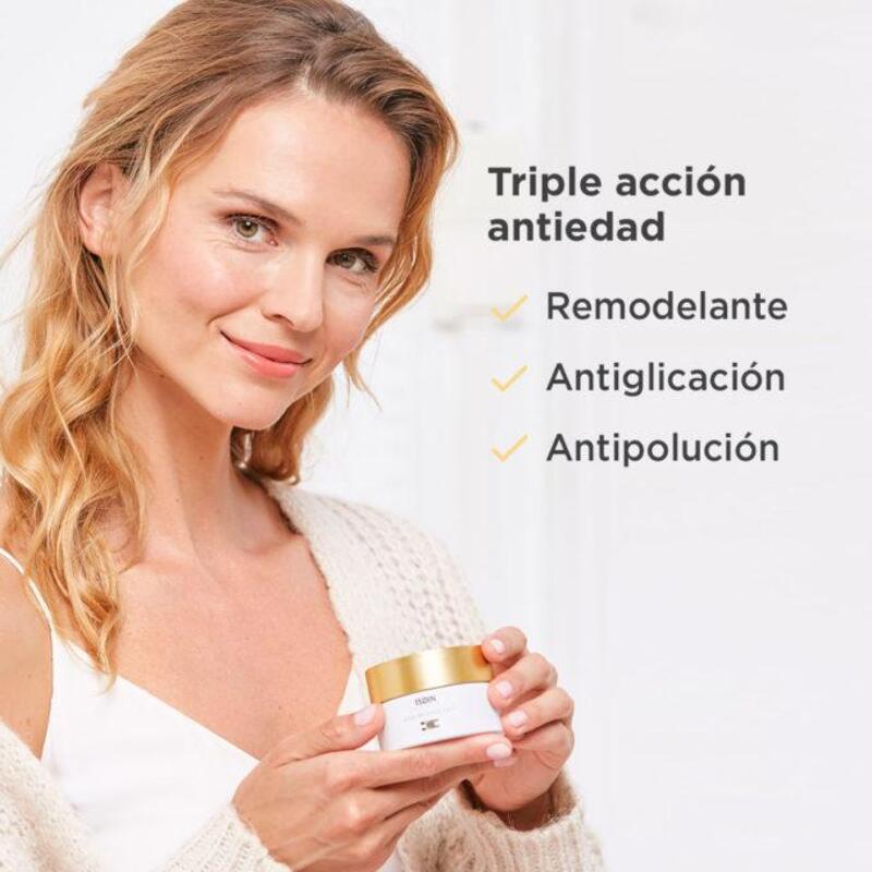 ISDINCEUTICS AGE REVERSE DAY 50 ml - Crema remodelante facial con triple acción - Antiedad