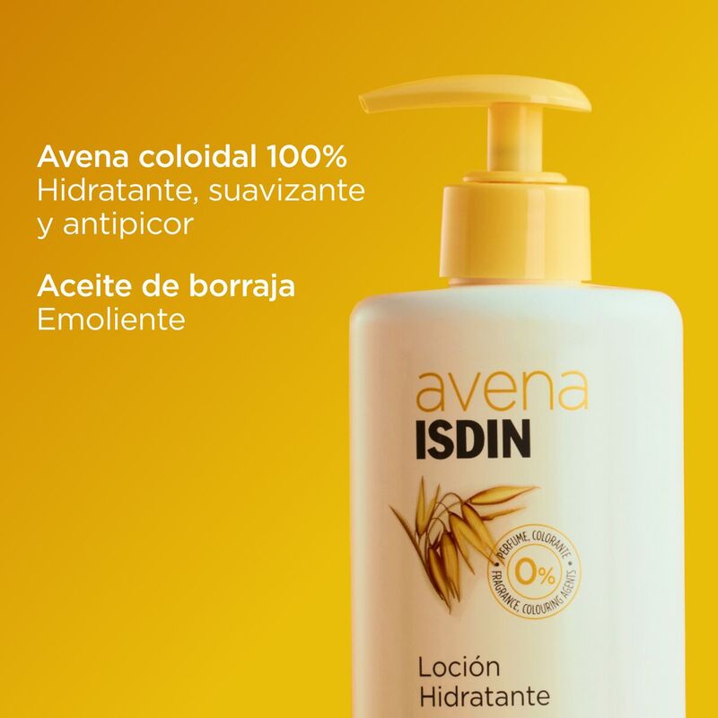 Isdin Avena Loción Hidratante 400ml - Loción corporal hidratante para piel sensible