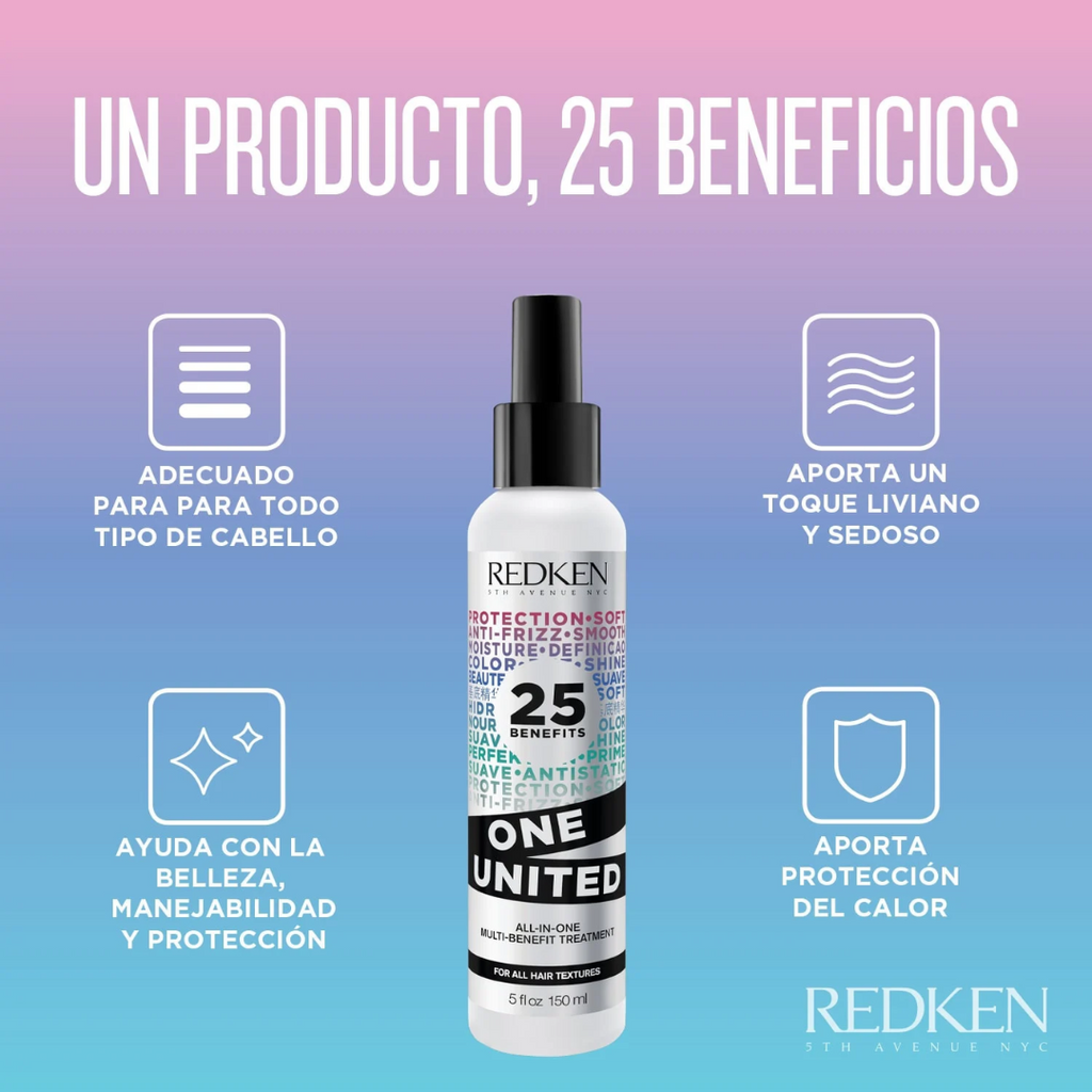 Tratamiento sin enjuague multi-beneficios One United 150ml Redken