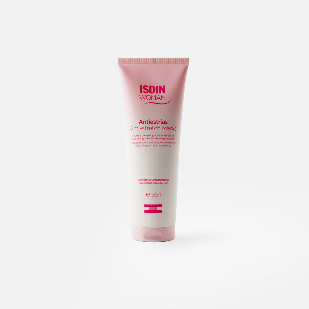 ISDIN Woman Antiestrías 250ml - Crema corporal que ayuda a prevenir y atenuar las estrías