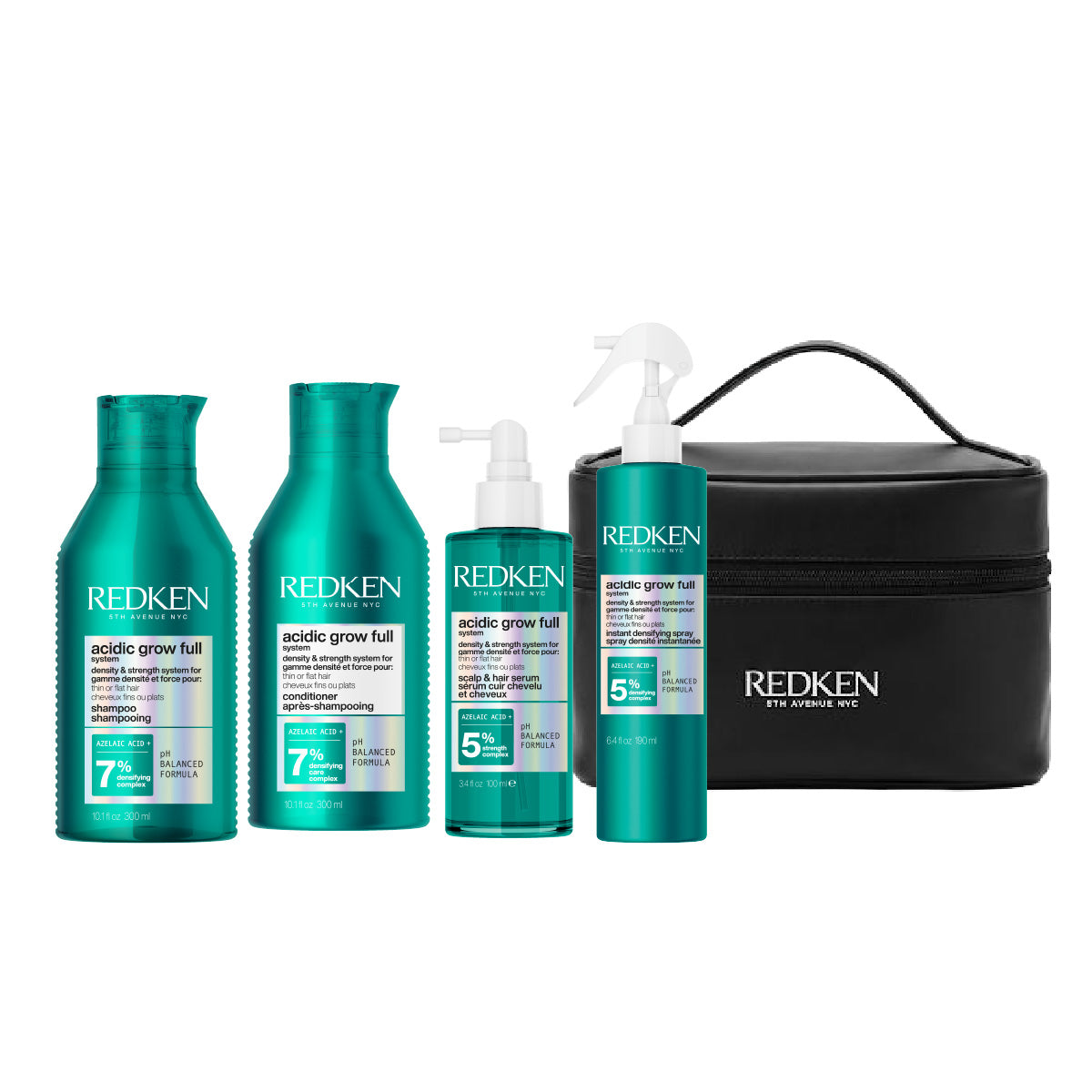 Pack x4 Rutina Completa Acidic Grow Full System Redken