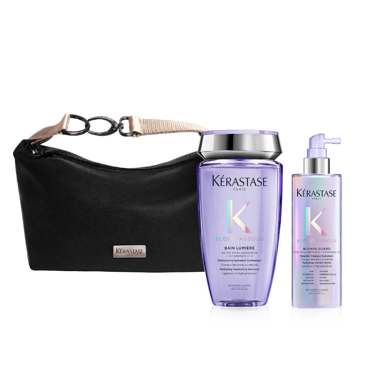 Pack Kérastase Blond Absolu - Dúo Shampoo Iluminador y Protector Cabello Rubio