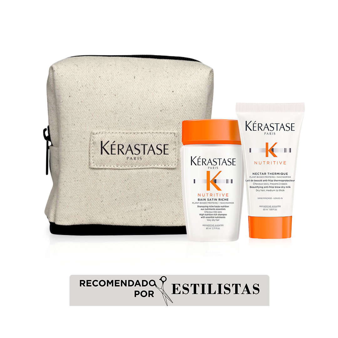 Pack Nutritive Kerastase Shampoo Bain Riche + Protector térmico