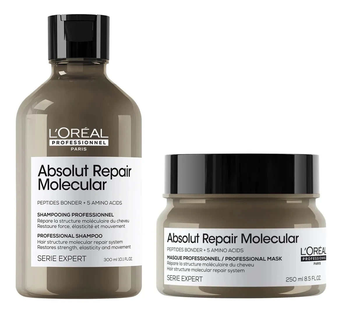Pack Absolut Repair Molecular Shampoo 300ml + Mascarilla 250ml Loreal Professionnel