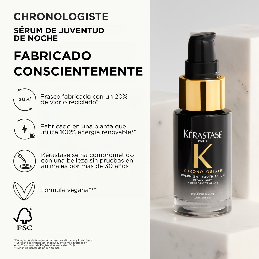 Chronologiste Sérum Capilar Rejuvenecedor de Noche 90ml | Kerastase