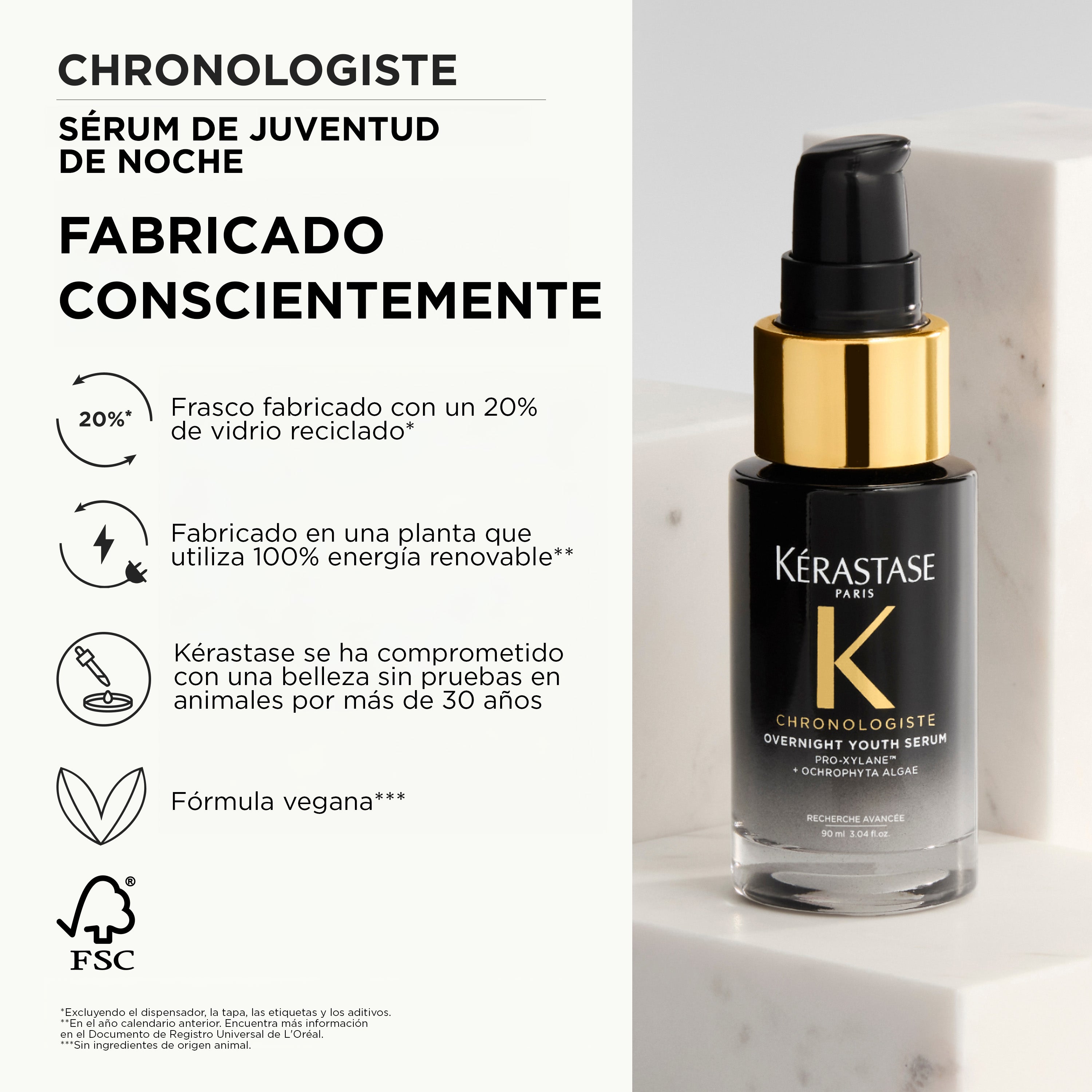 Chronologiste Sérum Capilar Rejuvenecedor de Noche 90ml | Kerastase