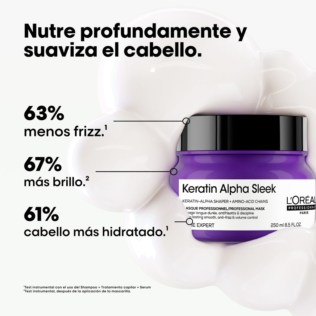 Mascarilla Keratin Alpha Sleek 250ml | L'Oreal Professionnel