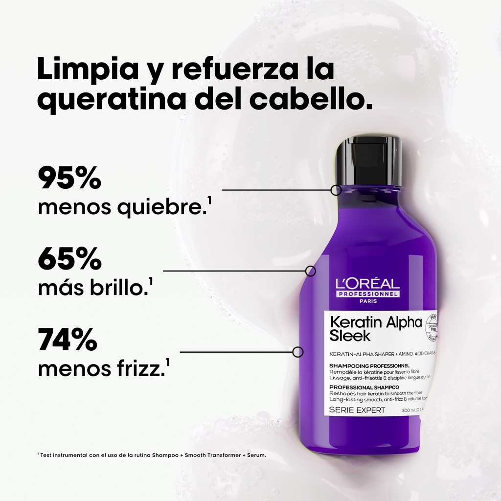 Shampoo Keratin Alpha Sleek 300ml | L'Oreal Professionnel