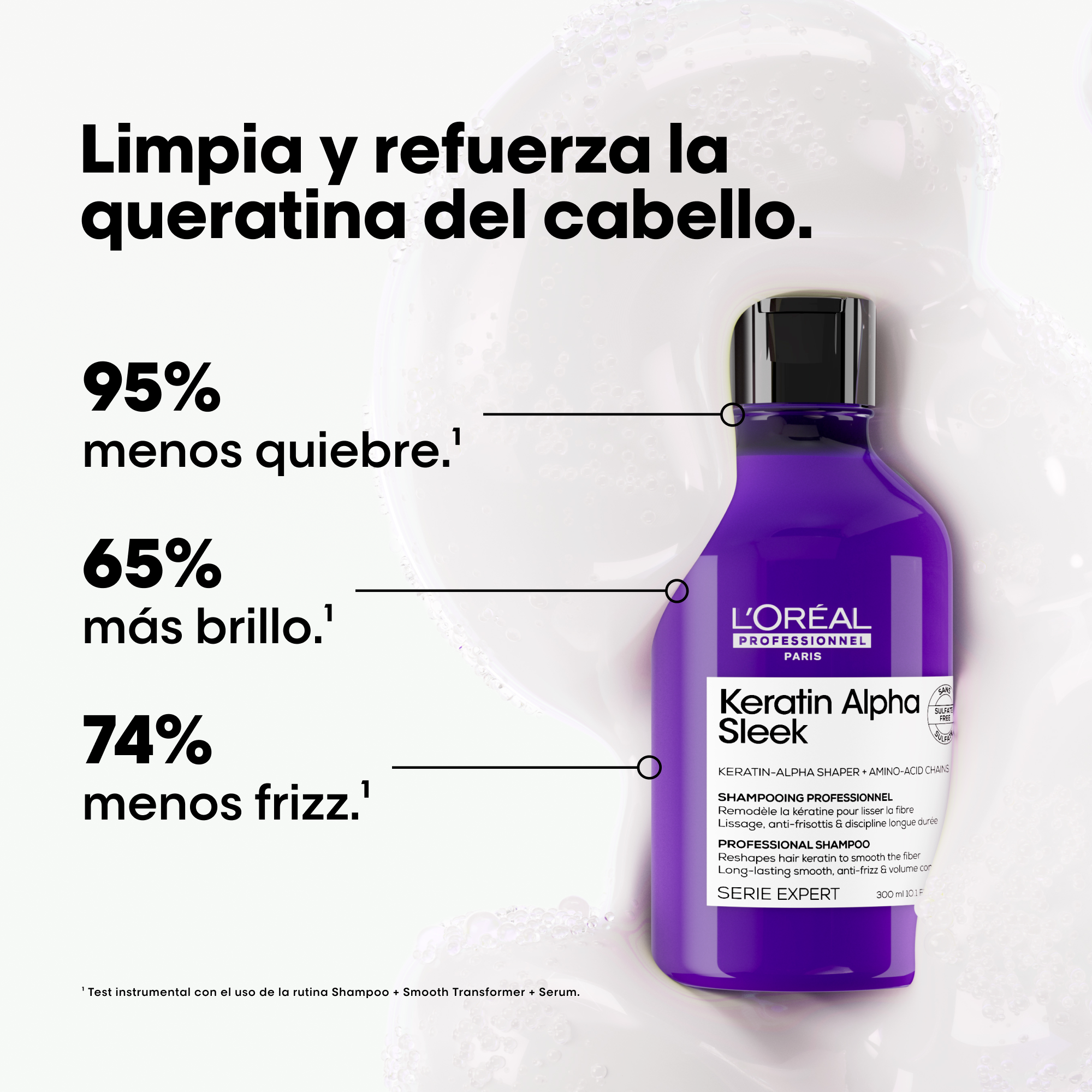 Shampoo Keratin Alpha Sleek 300ml | L'Oreal Professionnel