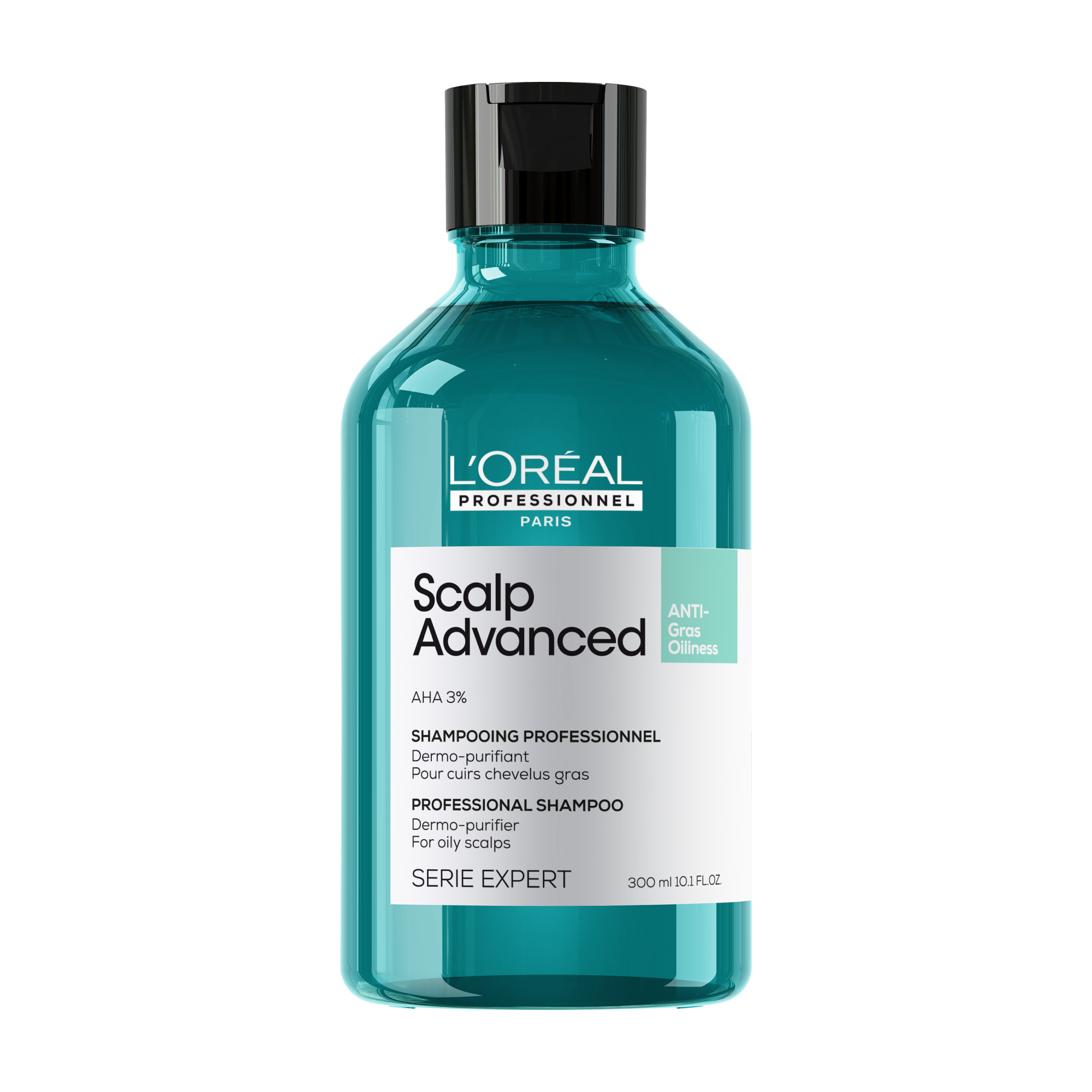Shampoo En Gel Que Purifica El Cuero Cabelludo y La Fibra De Residuos, Sudor y Grasa Para Una Sensación Más Fresca Y Limpia Scalp Advanced Anti-Oiliness 500 Ml Loreal Professionnel