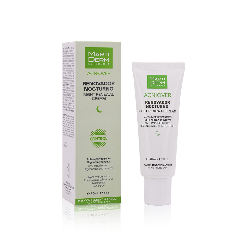 Crema Renovación Nocturna Acniover 40Ml | Martiderm