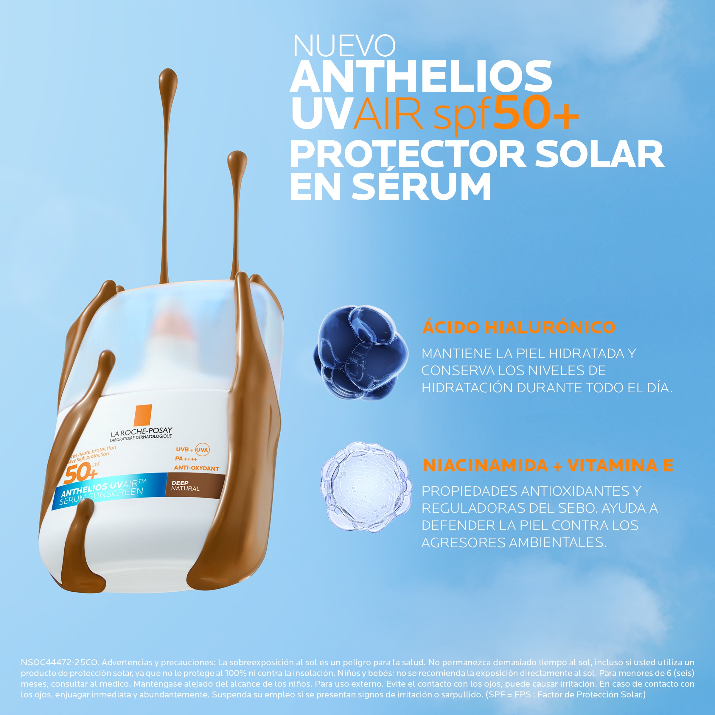 Protector Solar Anthelios Uv Air Dark Fps 50+ 50Ml | La Roche Posay