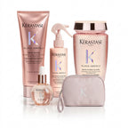 Pack Kerastase Gloss Absolu: Bain 250Ml + Fondant 250Ml + Spray Milk 190Ml + Glaze Drops 45Ml