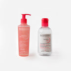 Dúo Bioderma Limpieza Sensibio Rostro + Limpieza Ojos