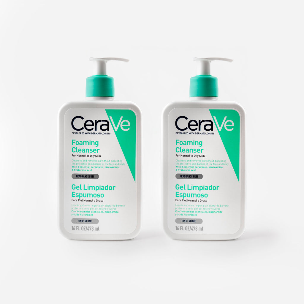 Pack Dúo Gel Limpiador Espumoso 473ml x2 | Cerave