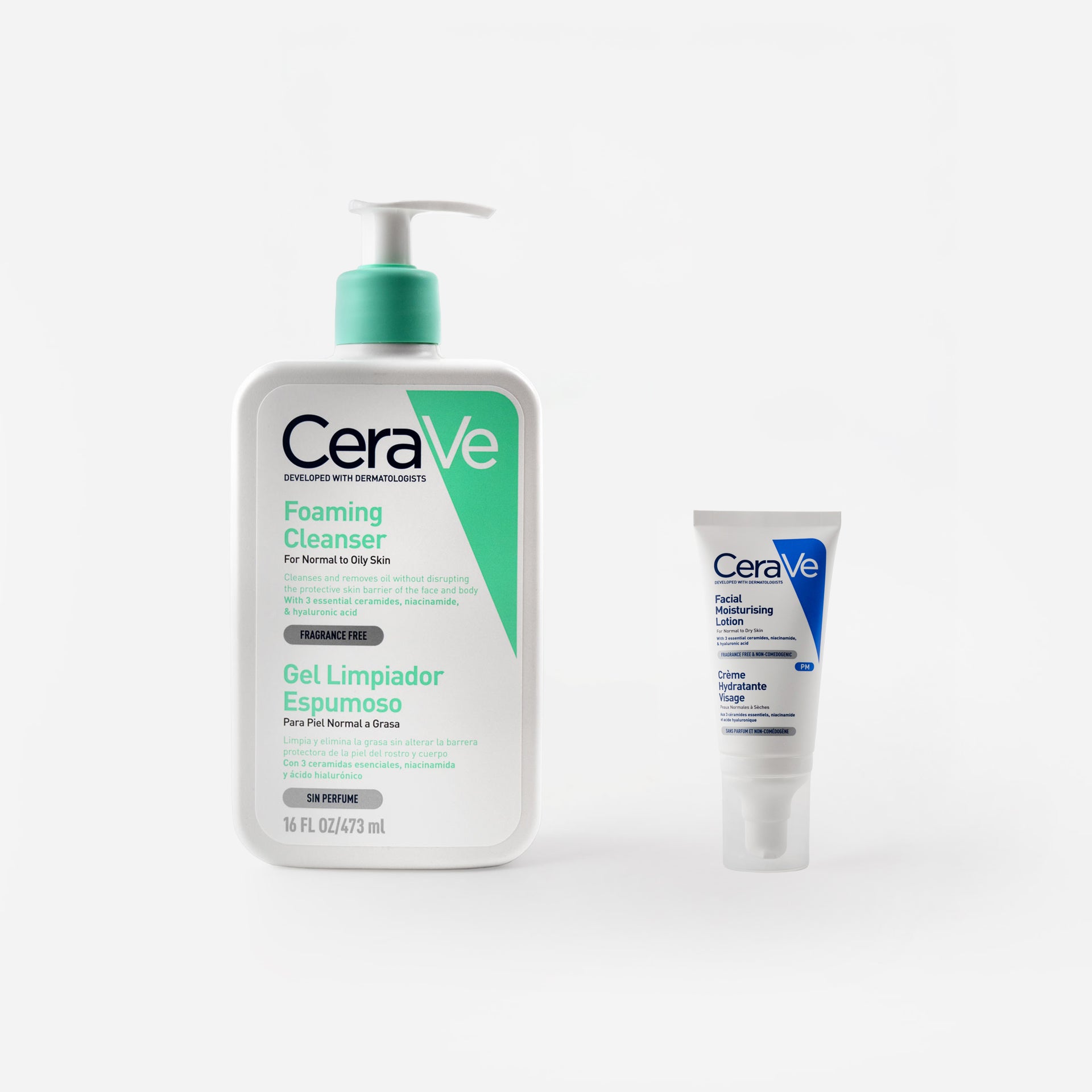 Pack Cerave limpieza e hidratación diaria