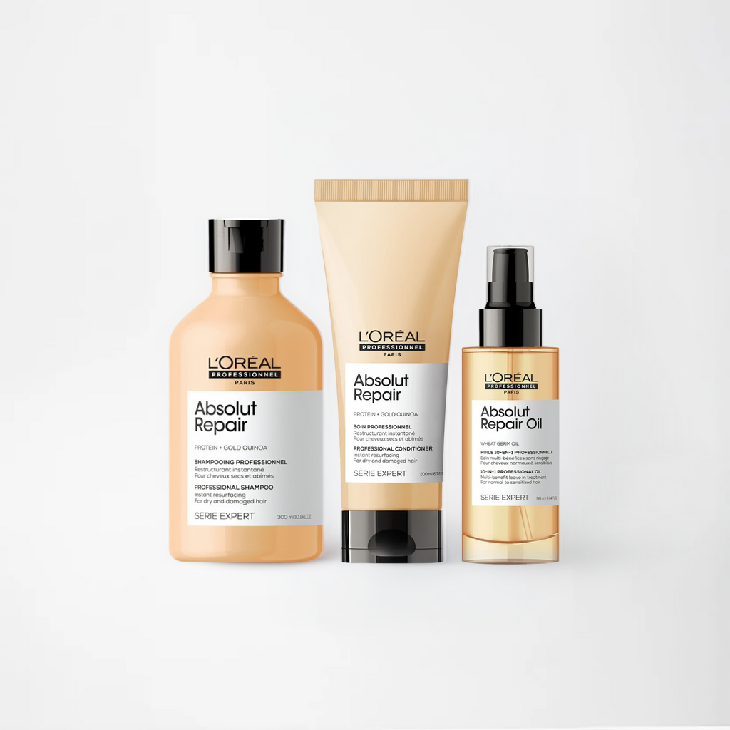 Pack Shampoo + Acondicionador + Serum Absolut Repair Loreal Professionnel