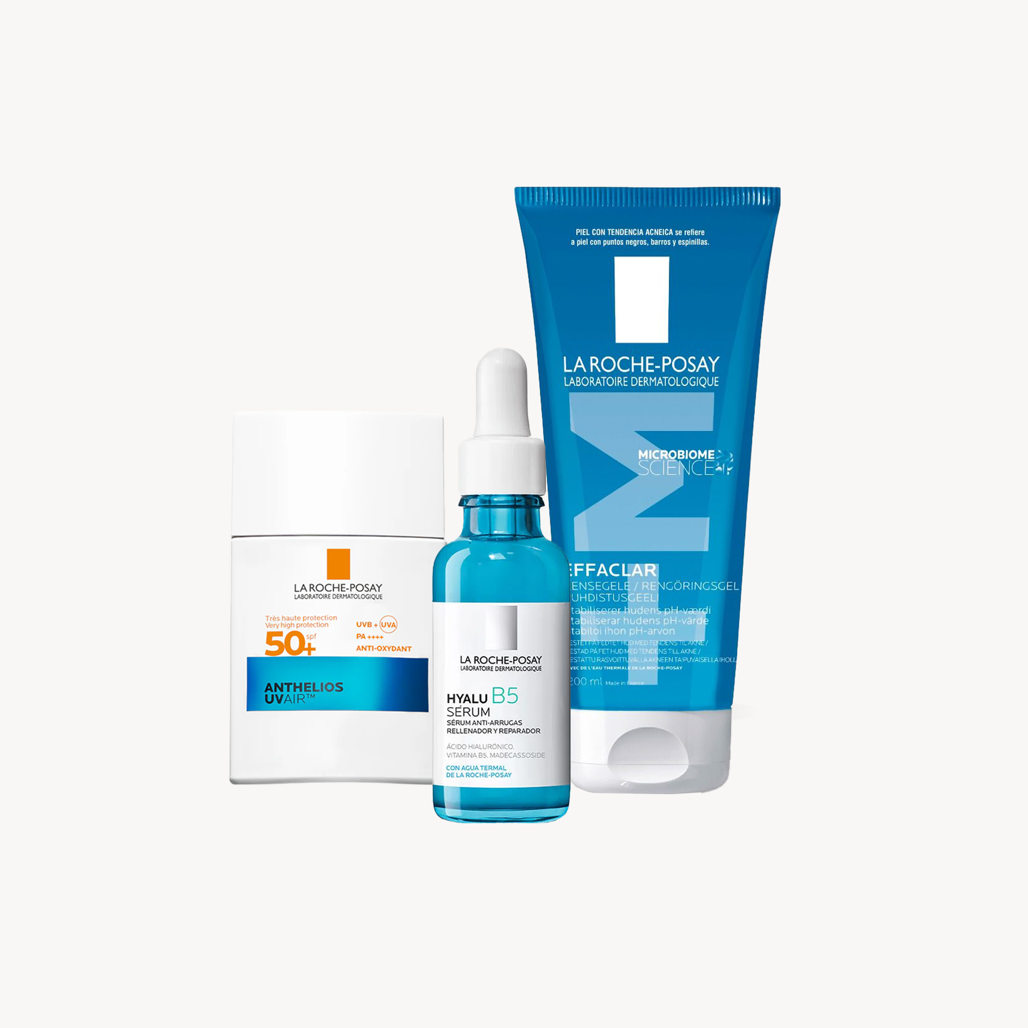 Pack UV AIR + Hyalu B5 + Effaclar La Roche Posay