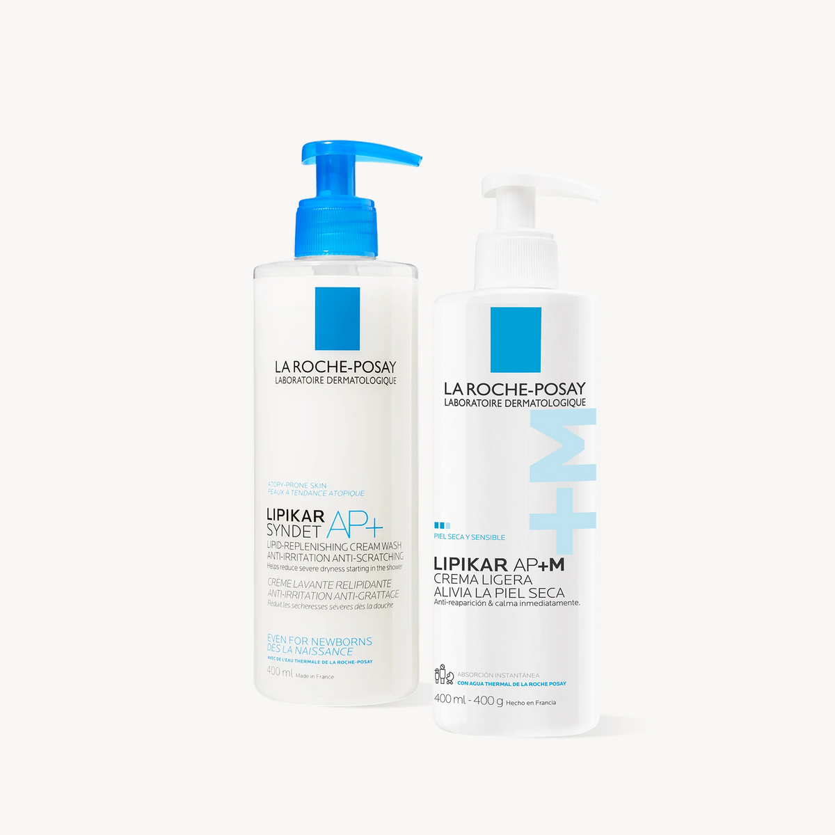 Pack Lipikar Syndet 400ml & Lipikar Baume Light 400ml La Roche Posay