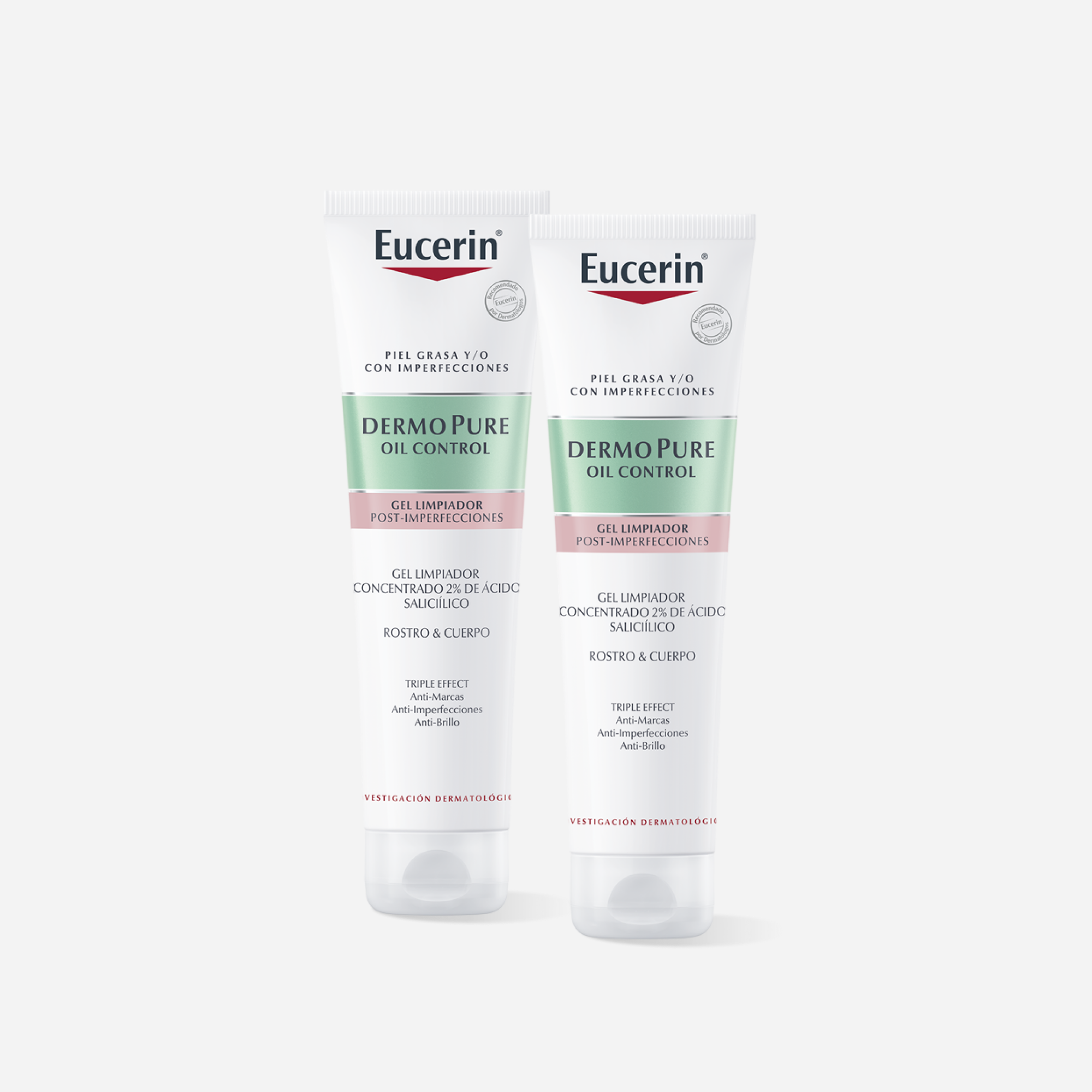 PACK X2 EUCERIN DERMOPURE TRIPLE EFFECT GEL LIMPIADOR 150ML