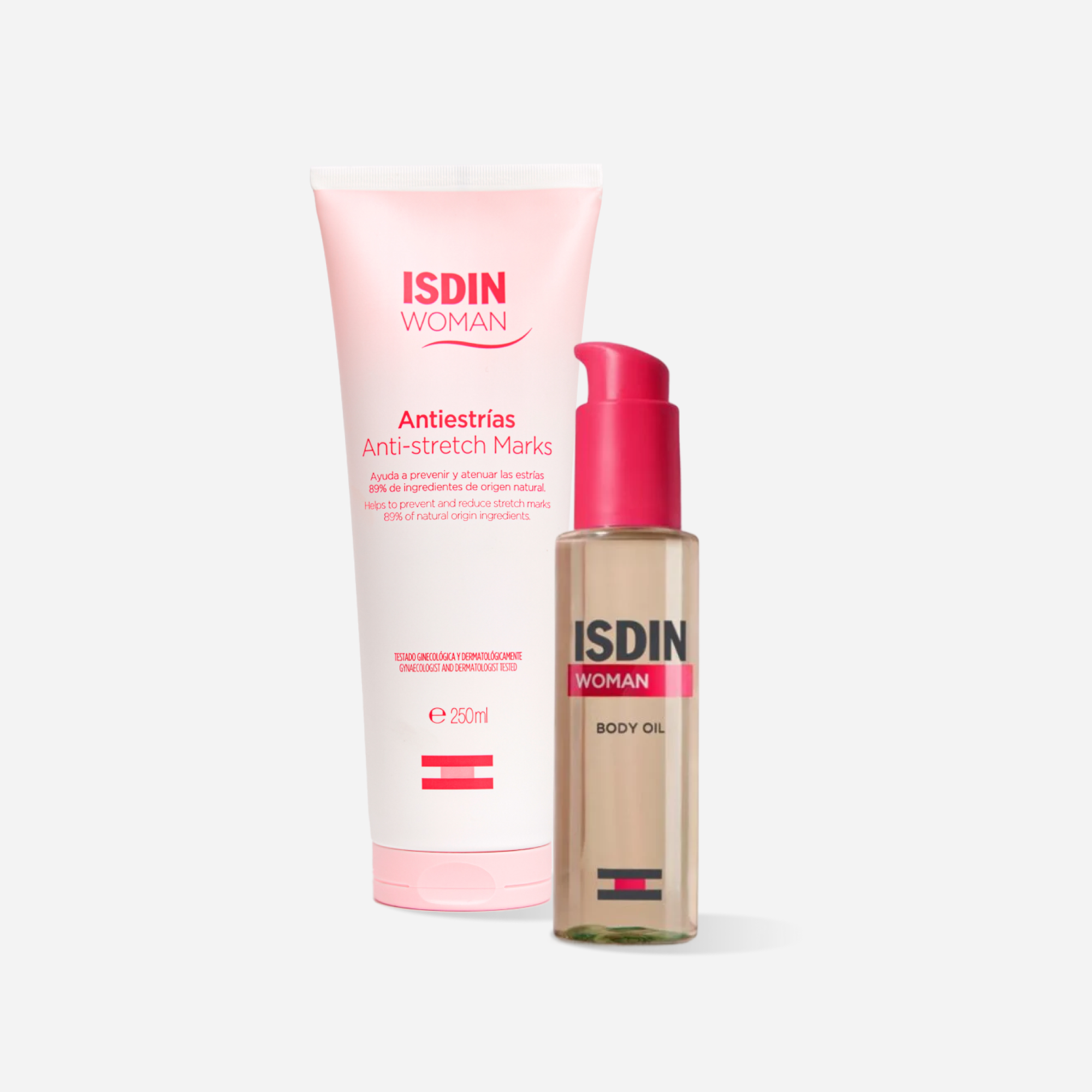 Pack Isdin Woman Body Oil + Woman Isdin Antiestrías 250Ml