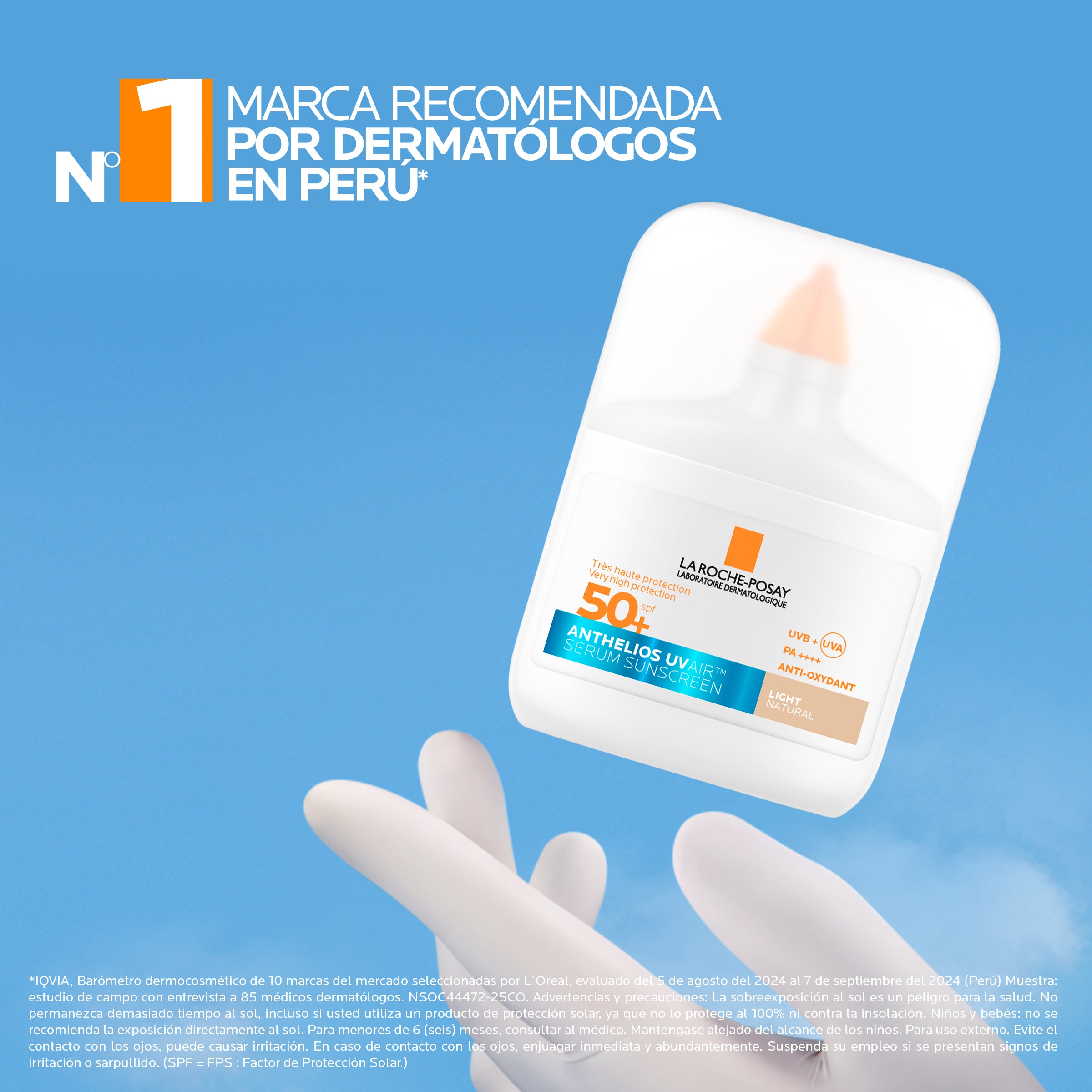 Protector Solar Anthelios Uv Air Ligero Fps 50+ 50Ml | La Roche Posay