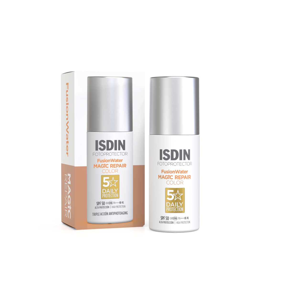 Protector Solar FOTOULTRA ISDIN MAGIC REPAIR FUSION WATER COLOR SPF 50  - 50 ml - Bloqueador