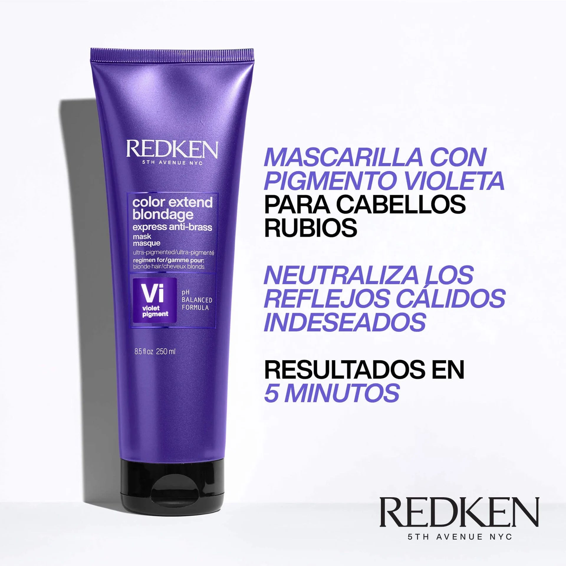 REDKEN  MASCARILLA PARA CABELLO RUBIO EXPRESS ANTI-BRASS COLOR EXTEND BLONDAGE 250ML