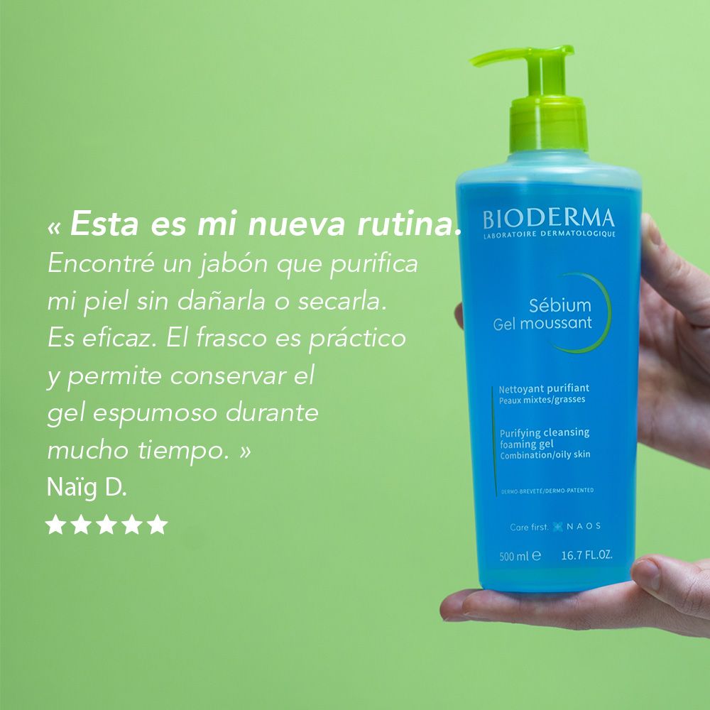 Dúo Sébium Gel Moussant 500 ml- para piel mixta a grasa