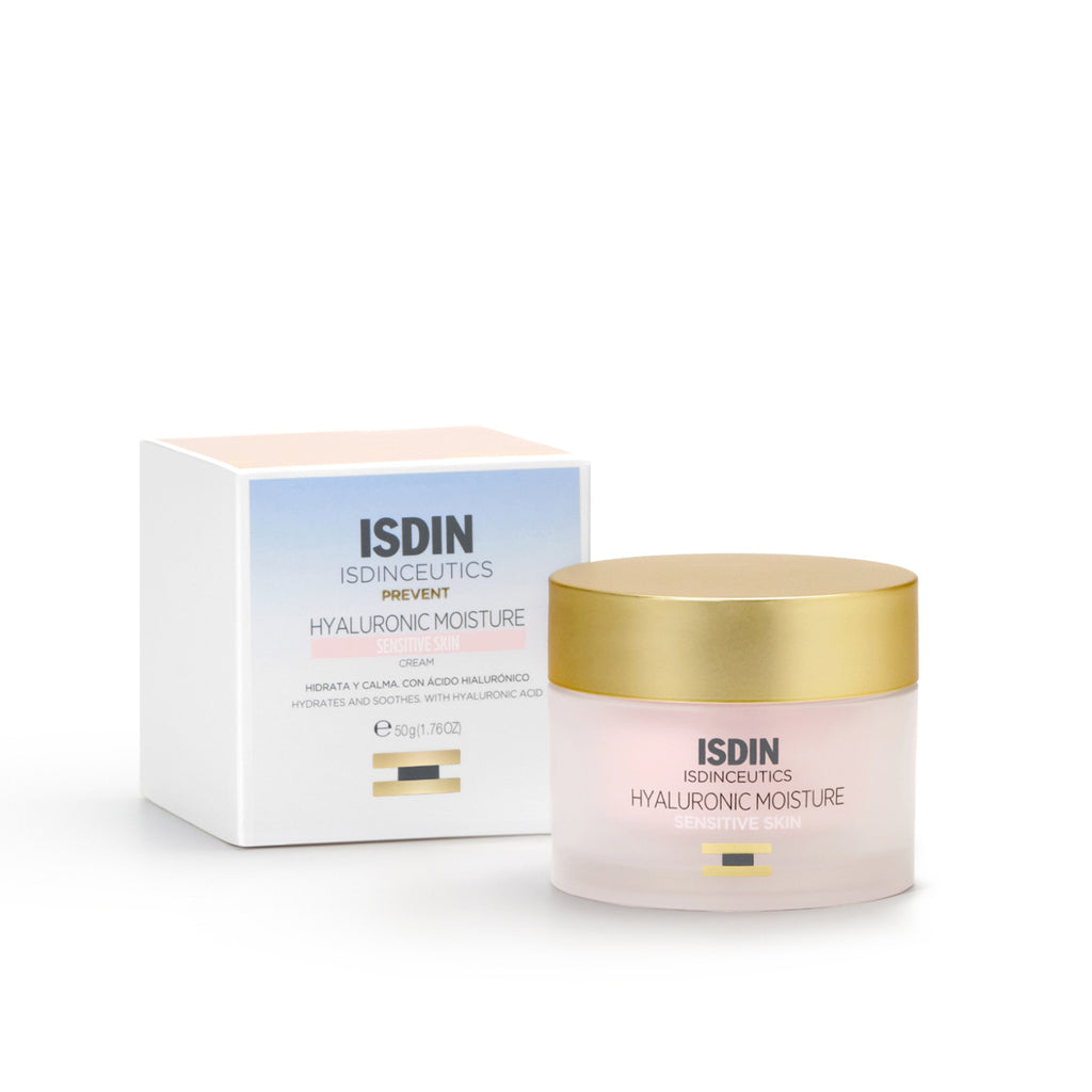 ISDINCEUTICS HYALURONIC MOISTURE SENSITIVE SKIN 50 ml - Crema preventiva con ácido hialurónico para piel sensible  - Antiedad