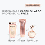 Pack Kerastase Gloss Absolu: Bain 250ml + Fondant 250ml + Glaze Drops 45ml