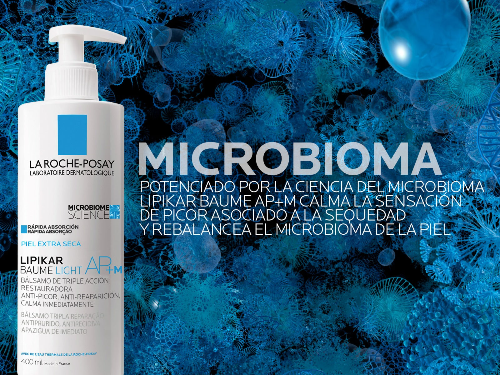 Bálsamo Corporal Ligero Pieles Secas Lipikar Baume Light AP+M 400mL