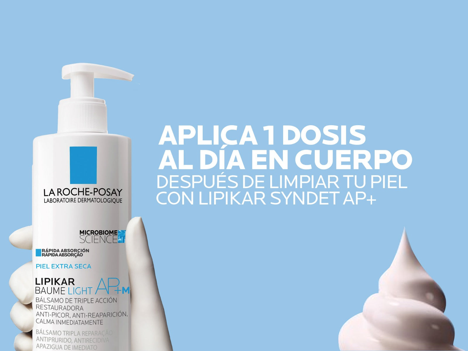 Bálsamo Corporal Ligero Pieles Secas Lipikar Baume Light AP+M 400mL
