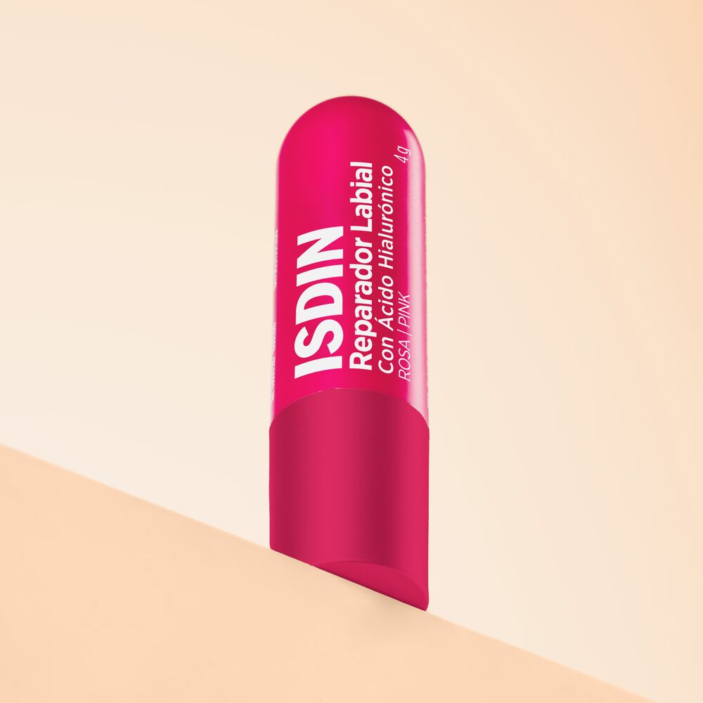 Isdin Reparador Labial Color Rosa con Ácido Hialurónico 4g
