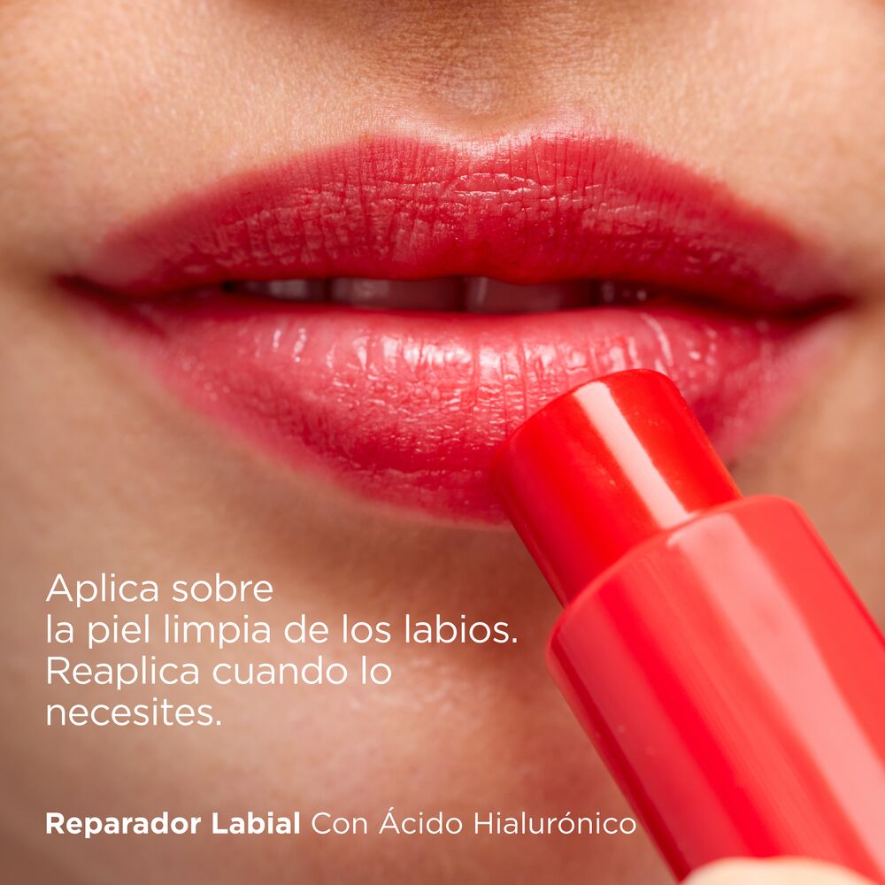 Isdin Reparador Labial Color Rojo con Ácido Hialurónico 4g