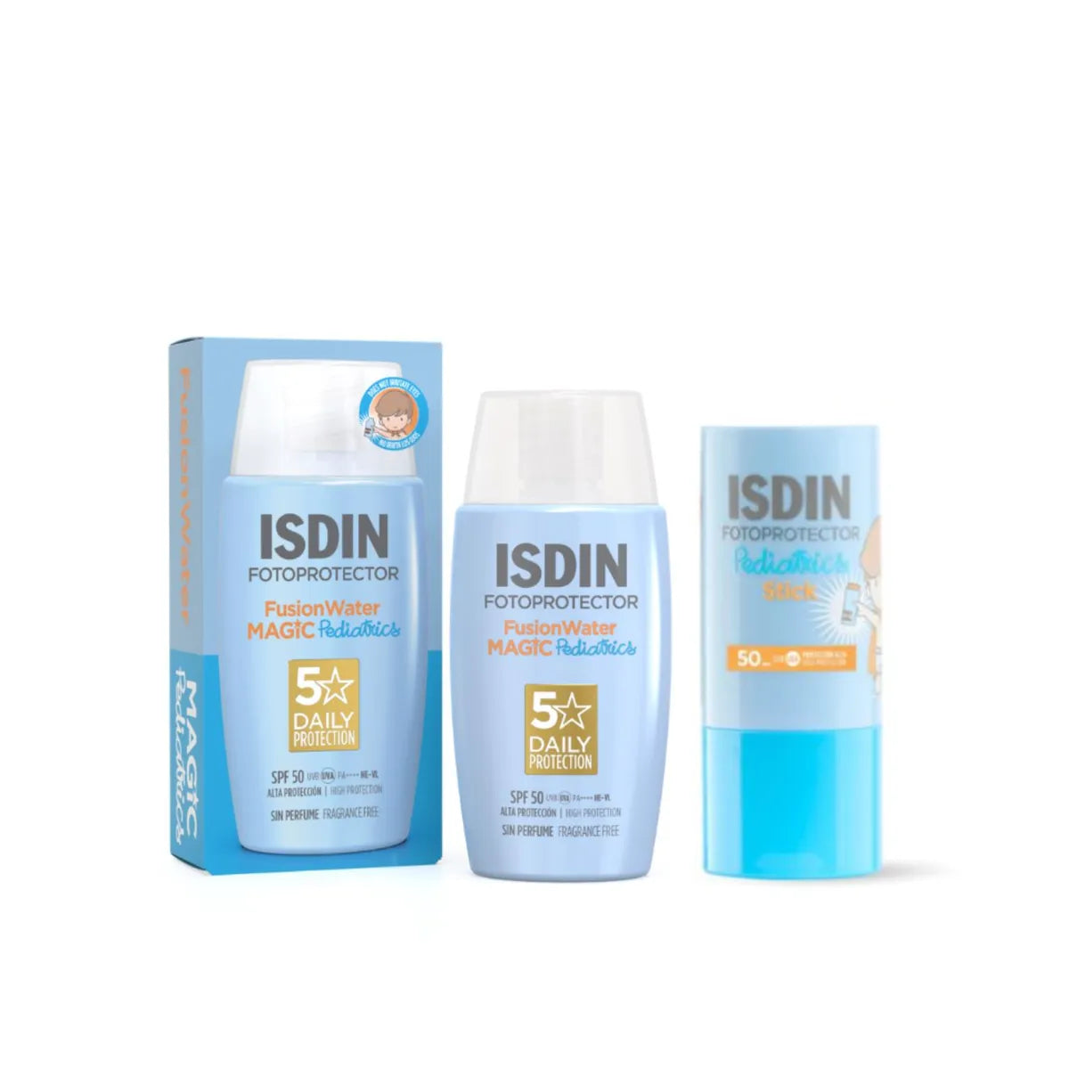 Pack Pediatrics Fusion Water Magic + Invisible Stick | Isdin