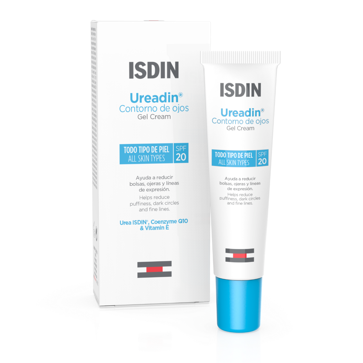 Isdin Ureadin Contorno de ojos 15ml - Gel crema bolsas, ojeras y líneas de expresión para todo tipo de piel
