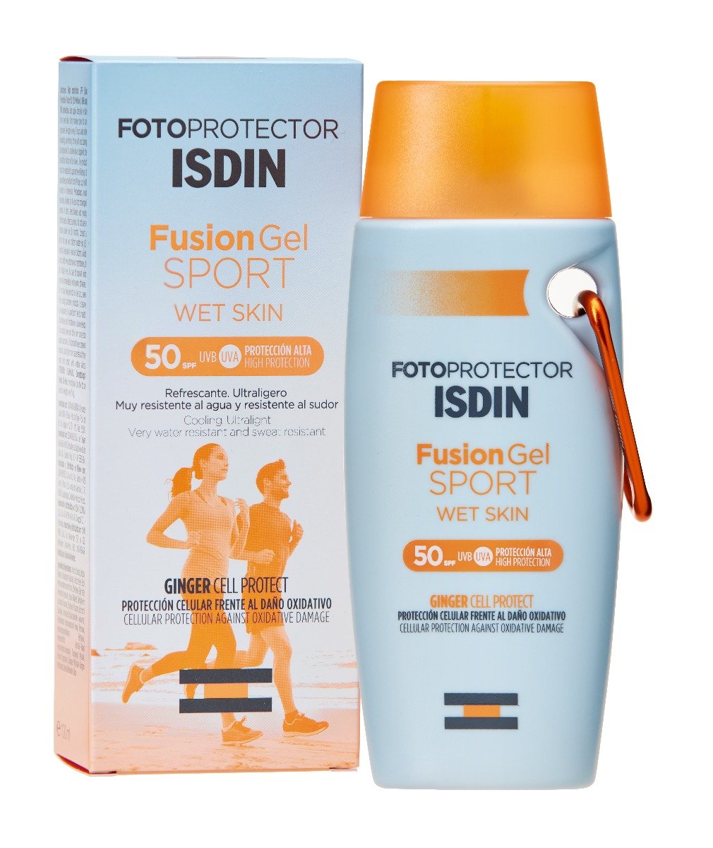 Isdin Fotoprotector Fusion Gel Sport SPF50 100ml - Protector solar corporal para el deporte