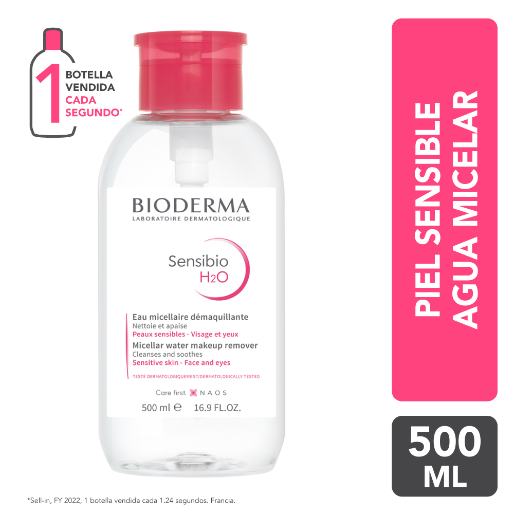 Bioderma Sensibio H2O Agua Micelar Pump Inversee 500ml