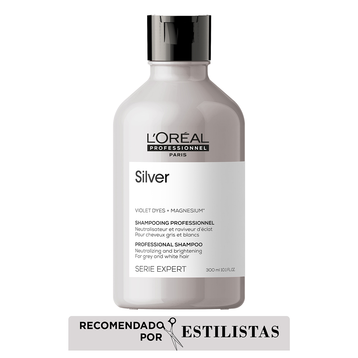 Shampoo para cabellos blancos o grises Silver 300ml Loreal Professionnel