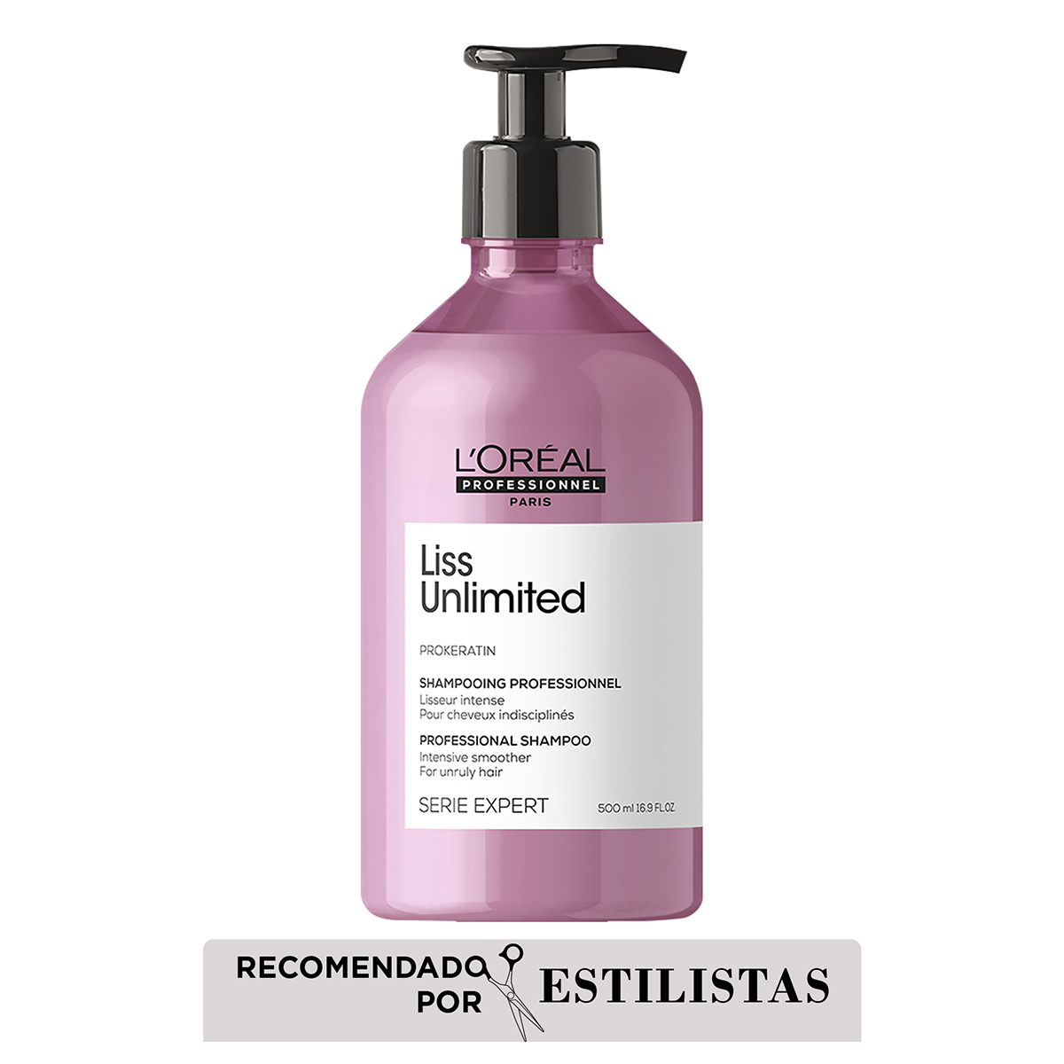 Shampoo para cabello con frizz Liss Unlimited 500ml Loreal Professionnel